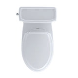 TOTO MS974224CEFG#01 Eco Guinevere Elongated Universal Height Skirted Toilet with SoftClose Seat, Cotton White