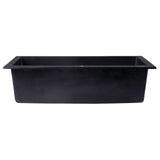 ALFI AB3020DI-BLA Black 30" Drop-In Single Bowl Granite Composite Kitchen Sink