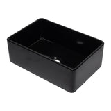 ALFI AB3020SB-BG 30 inch Black Reversible Single Fireclay Farmhouse Kitchen Sink