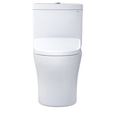 TOTO MW4464726CEMGN#01 WASHLET+ Aquia IV Two-Piece Dual Flush Toilet and WASHLET S7 Bidet Seat