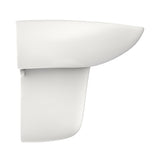 TOTO LHT242G#11 Prominence Oval Wall-Mount Bathroom Sink with Shroud for Single Hole Faucets, Colonial White