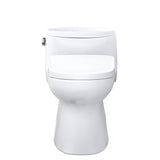 TOTO MW6444726CEFG#01 WASHLET+ Carolina II One-Piece Toilet and WASHLET+ S7 Bidet Seat, Cotton White