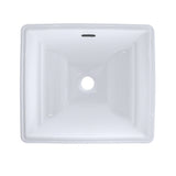 TOTO LT626G#01 Aimes Rectangular Undermount Bathroom Sink with CeFiONtect, Cotton White