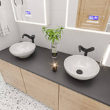 ALFI Brand AB9055-BM Black Matte Pop Up Drain without Overflow