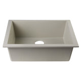 ALFI AB2420UM-B Biscuit 24" Undermount Single Bowl Granite Composite Sink