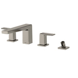 TOTO TBG10202U#PN GB Two-Handle Deck-Mount Roman Tub Filler Trim with Handshower, Polished Nickel