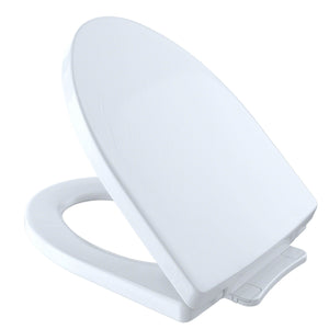 TOTO Soiree SoftClose Non Slamming, Slow Close Toilet Seat and Lid, Cotton White, SKU: SS214#01