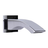 ALFI AB3301-PC Polished Chrome Curved Wall-Mounted Tub Filler Bathroom Spout