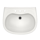 TOTO LPT242.8G#11 Prominence Oval Pedestal Bathroom Sink for 8" Center Faucets, Colonial White