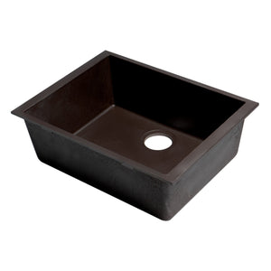 ALFI Brand AB2420UM-C Chocolate 24" Undermount Granite Composite Kitchen Sink