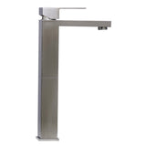 ALFI Brand AB1129-BN Brushed Nickel Tall Square Single Lever Bathroom Faucet