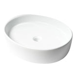 ALFI Brand ABC911 White Modern 22" Oval Above-Mount Ceramic Sink