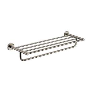 ALFI Brand AB9538-BN Brushed Nickel 26 inch Towel Bar and Shelf Bathroom Accessory