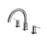 TOTO TBS01201U#CP LB Two-Handle Deck-Mount Roman Tub Filler Trim, Polished Chrome