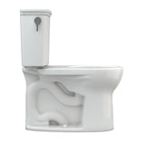 TOTO CST785CEFG#11 Drake Transitional Two-Piece Round Universal Height Toilet, Colonial White