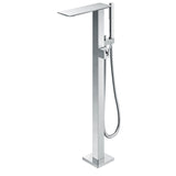 TOTO TBP02303U#CP ZL Single-Handle Freestanding Tub Filler Faucet with 1.75 GPM Handshower, Polished Chrome