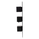 ALFI Brand AB2801-BM Black Matte 3-Way Thermostatic Valve Shower Mixer Square Knobs