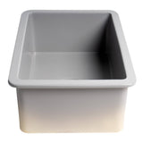 ALFI Brand ABF2718UD-GM Gray Matte 27" x 18" Fireclay Undermount/Drop in Fireclay Kitchen Sink