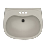 TOTO LPT242.4G#03 Prominence Oval Pedestal Bathroom Sink for 4" Center Faucets, Bone Finish