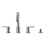 TOTO TBS01202U#CP LB Two-Handle Deck-Mount Roman Tub Filler Trim with Handshower, Polished Chrome