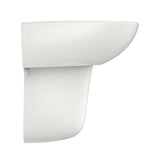 TOTO LHT241G#11 Supreme Oval Wall-Mount Bathroom Sink with Shroud for Single Hole Faucets, Colonial White