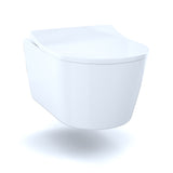 TOTO CWT447247CMFG#WH RP Wall-Hung D-Shape Toilet and DuoFit In-Wall Dual-Flush Tank System in White Matte