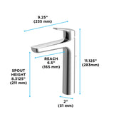 TOTO TLG03305U#PN GS Series Single Handle Bathroom Faucet for Sink with Drain Assembly, Polished Nickel