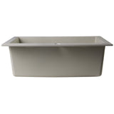 ALFI AB2420DI-B Biscuit 24" Drop-In Single Bowl Granite Composite Kitchen Sink