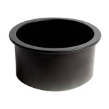 ALFI Brand ABF1818R-BM Black Matte Round 18" x 18" Undermount/Drop in Fireclay Prep Sink