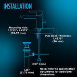 TOTO TLS01304U#CP LB Series Single Handle Bathroom Faucet for Sink with Drain Assembly, Polished Chrome