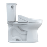 TOTO MW7863084CEG#01 Drake Transitional Washlet+ Two-Piece 1.28 GPF Tornado Flush Toilet with C5 Bidet Seat