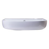 ALFI Brand AB112 28" White D-Bowl Porcelain Wall Mounted Bath Sink