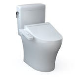 TOTO MW4363074CEMFGN#01 Aquia IV Cube Two-Piece Elongated Dual Flush Toilet with C2 Bidet Seat