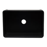 ALFI AB3020SB-BM 30 inch Black Reversible Single Fireclay Farmhouse Kitchen Sink