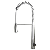 ALFI AB2039S Stainless Steel Commercial Spring Faucet with Pull Down Shower Spray