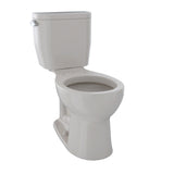 TOTO CST243EF#12 Entrada Two-Piece Round 1.28 GPF Toilet, Sedona Beige