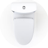 TOTO MW4464726CEMGN#01 WASHLET+ Aquia IV Two-Piece Dual Flush Toilet and WASHLET S7 Bidet Seat