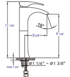 ALFI Brand AB1587-PC Tall Polished Chrome Single Lever Bathroom Faucet