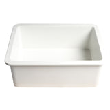 ALFI Brand ABF2718UD-W White 27" x 18" Fireclay Undermount/Drop in Fireclay Kitchen Sink