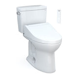 TOTO MW7763084CSG#01 Drake Washlet+ Two-Piece 1.6 GPF Tornado Flush Toilet with C5 Bidet Seat