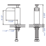 ALFI Brand AB1598-PC Polished Chrome Single Hole Waterfall Bathroom Faucet