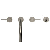 TOTO TBG11202UA#PN GF Two Lever Handle Deck-Mount Roman Tub Filler Trim with Handshower, Polished Nickel