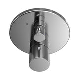 TOTO TBV01407U#CP Round Thermostatic Mixing Valve with Volume Control Shower Trim, Polished Chrome