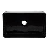 ALFI AB3320SB-BG 33 inch Black Reversible Single Fireclay Farmhouse Kitchen Sink