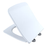 TOTO SS249R#01 SoftClose Slim Square Non-Slamming Seat and Lid for SP Wall-Hung Toilet, Cotton White