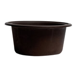 ALFI Brand AB1717DI-C Chocolate 17" Drop-In Round Granite Comp Kitchen Prep Sink