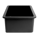 ALFI Brand ABF2718UD-BM Black Matte 27" x 18" Fireclay Undermount/Drop in Fireclay Kitchen Sink