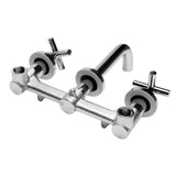 ALFI Brand AB1035-PC Polished Chrome 8" Widespread Wall-Mounted Cross Handle Faucet