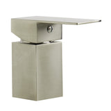 ALFI AB2322-BN Brushed Nickel Deck Mounted Tub Filler and Square Shower Head