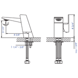 ALFI Brand AB1470-PC Polished Chrome Modern Single Hole Bathroom Faucet